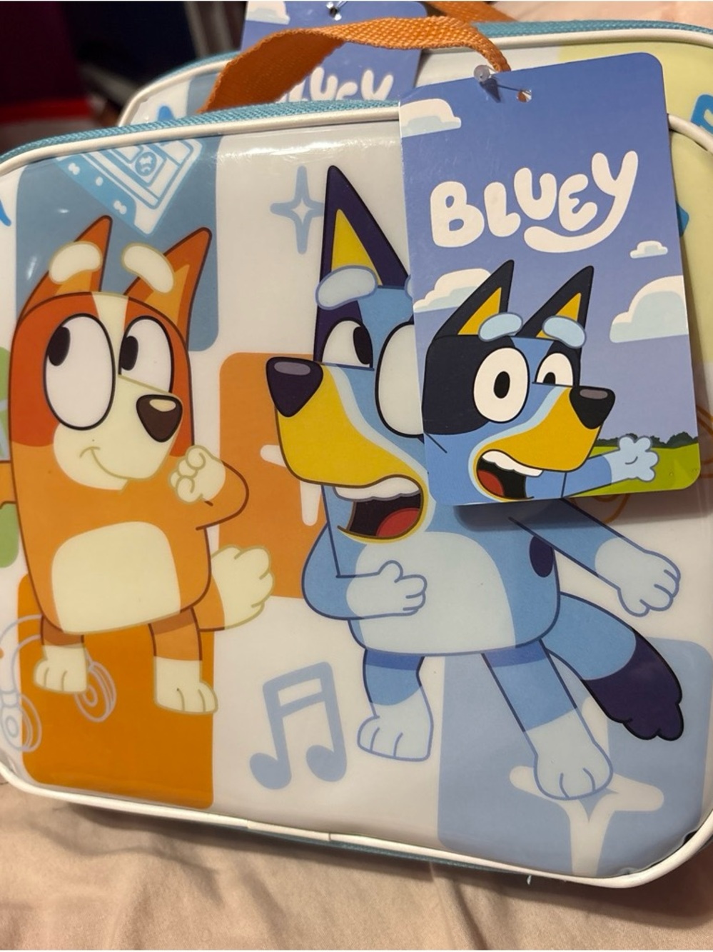 Bluey Kids Lunch Box - Blue and Orange